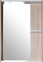 ASB-Mebel Зеркало Адель 60 белое/дуб сонома